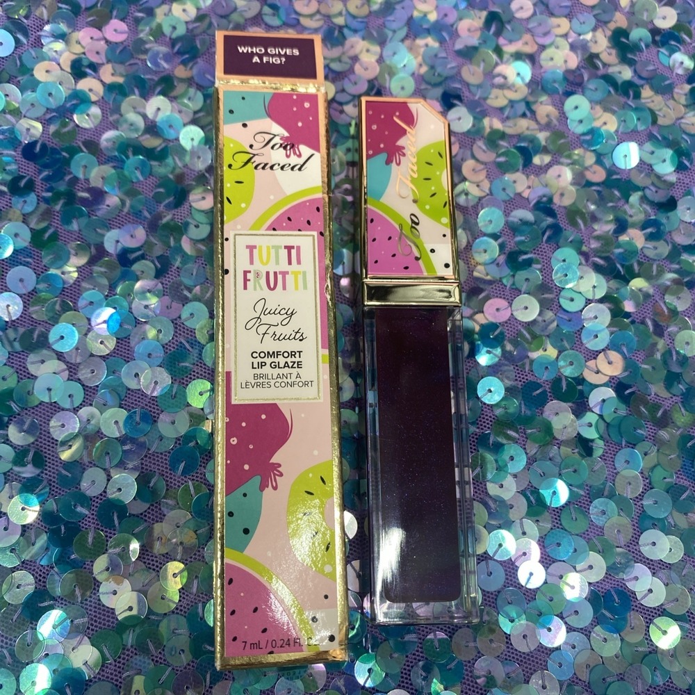 Too Faced Tutti Frutti Lip Glaze Who Gives A Fig Lip Gloss